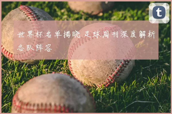世界杯名单揭晓 足球周刊深度解析各队阵容