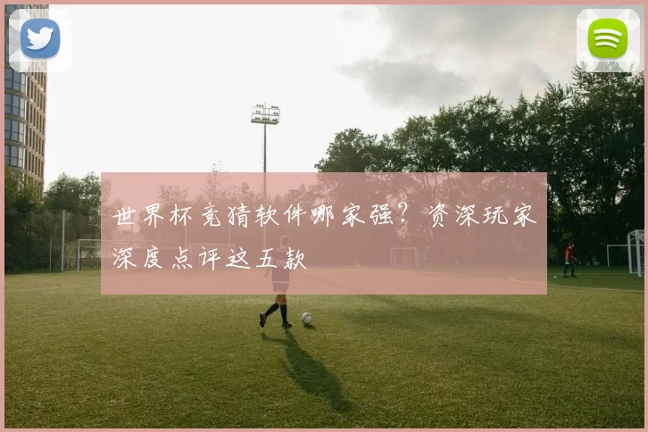 世界杯竞猜软件哪家强?资深玩家深度点评这五款